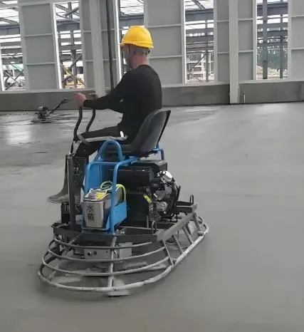 Ride-On Power Trowels in Action